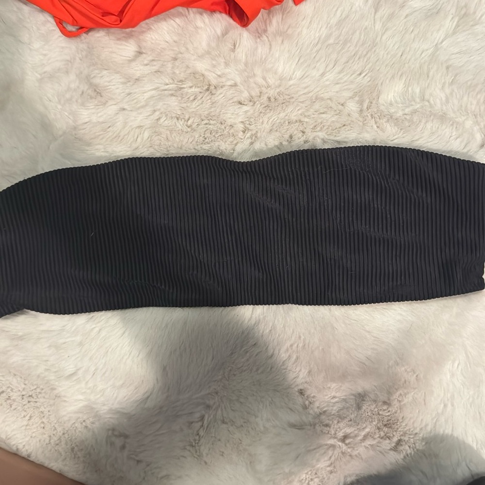 Spiritual Gangster Ribbed Bandeau Bikini Top